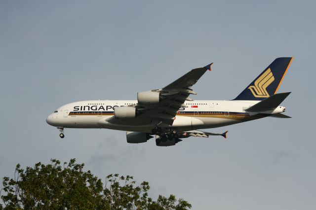 Airbus A380-800 (9V-SKJ) - Airbus A380 approaching SIN Runway 02L