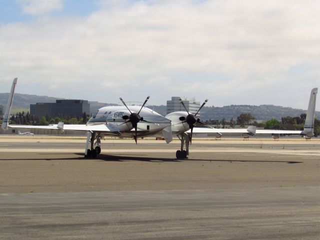 Raytheon Starship (N514RS) - One of the 2 Starships left flying sitting on the Lyon ramp at SNA.