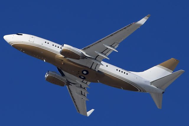 Boeing 737-700 (N720MM) - Taking off.