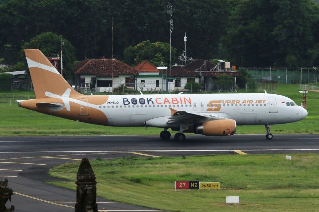 Airbus A320 (PK-SJD) - Sticker "Book Cabin"