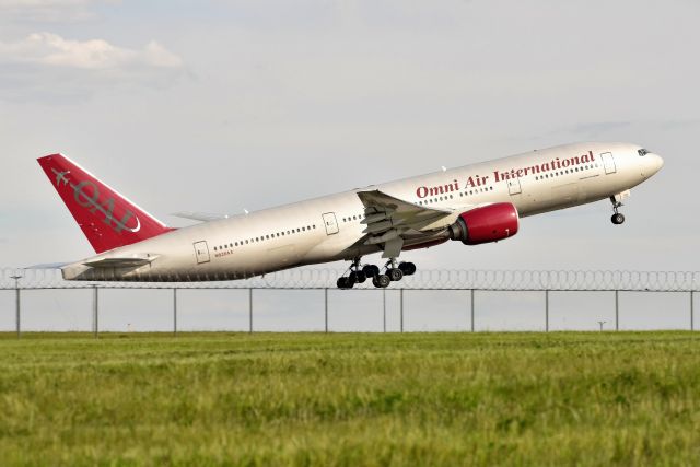 Boeing 777-200 (N828AX) - 23-L Departure on 05-14-21 bound for SNN.