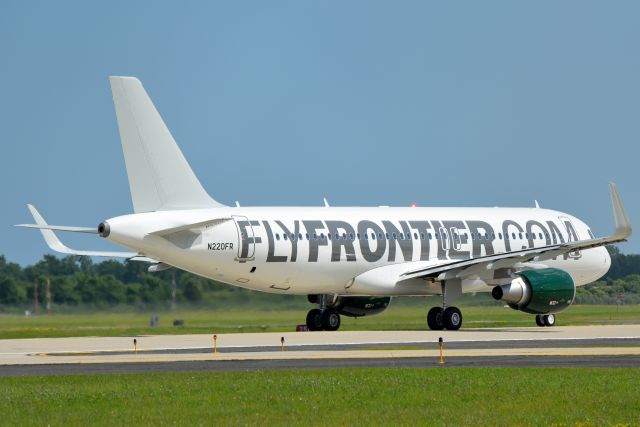 Airbus A320 (N220FR) - Delivery flight of first Sharklet A320 for Frontier.