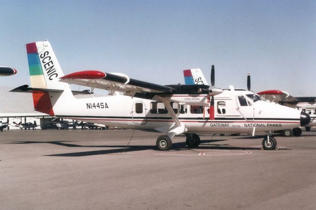 De Havilland Canada Twin Otter (N144SA) - Seen here in Oct-01.br /br /Reregistered N97AR 8-Mar-05,br /exported to Netherlands Antilles 16-Dec-05 as PJ-TSE,br /reverted to N97AR 3-May-06,br /then reregistered N365AR 21-Mar-19.