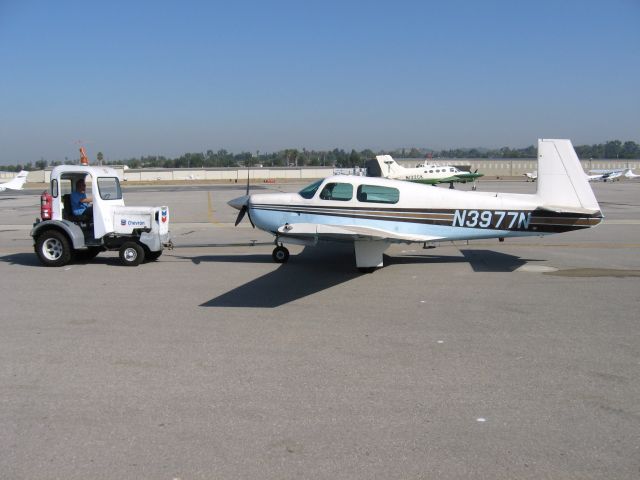 Mooney M-20 (N3977N) - Towed at Fullerton