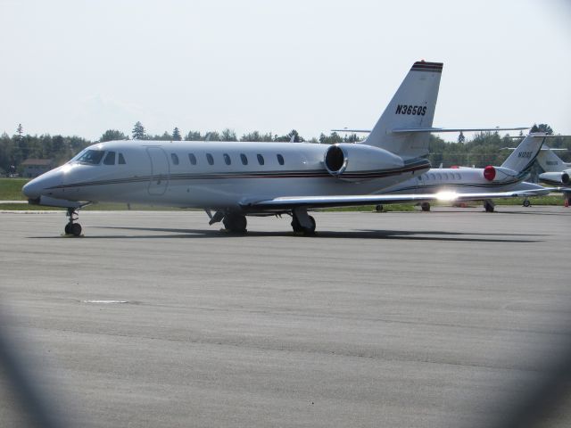 Cessna Citation Sovereign (N365QS) - One of two Netjets visiting BHB.