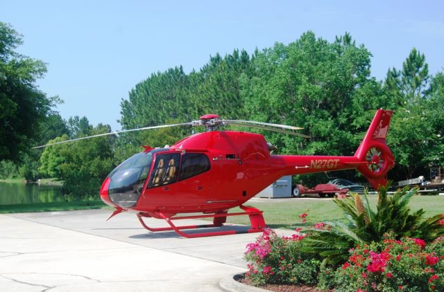 Eurocopter EC-120 Colibri (N27GT) - Eurocopter EC120B SN:1376 with new Ferrari red paint.