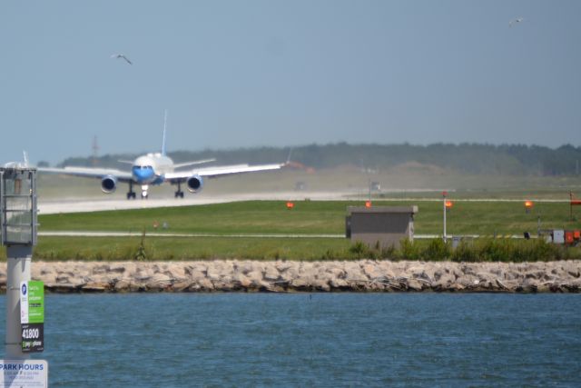 Boeing 757-200 (N90015) - Air Force One and President Trump  Arrive at Burke Lakefront Airport  Cleveland OH. 1:22pm. 08.06.2020