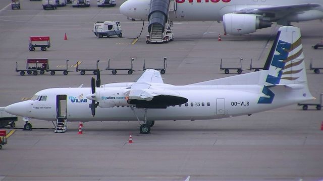 Fokker Maritime Enforcer (OO-VLS) - VLM Airlines waiting for flight to Antwerp Intl