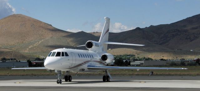 Dassault Falcon 50 (N980DM) - Sitting on the south ramp at Carson City