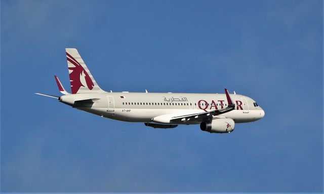 Airbus A320 (A7-AHP) - qatar a320-232 a7-ahp dep shannon for doha after paint by iac 29/10/19.