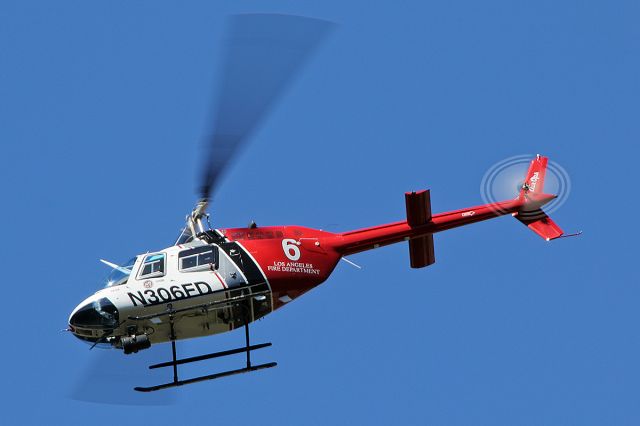 Bell JetRanger (N306FD) - Los Angeles City Fire Department's Bell 206B-3 JetRanger III flyover. 