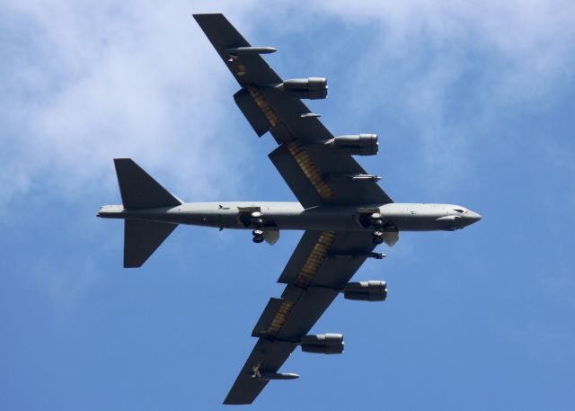 Boeing B-52 Stratofortress (60-0031) - At Barksdale Air Force Base. Notice it is has weapons pods attached.