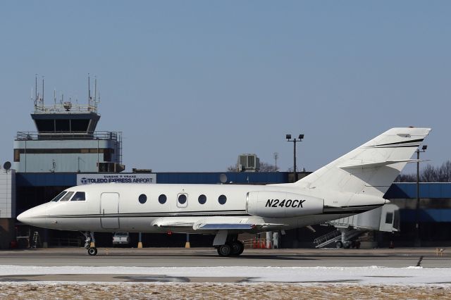 Dassault Falcon 20 (N240CK) - KFS57 on a quick turn to Toledo from Willow Run (KYIP) this afternoon, 26 Feb 2022.