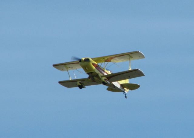 EAA Super Acro-Sport (N9EA) - Just took off from runway 32 at the Downtown Shreveport airport.