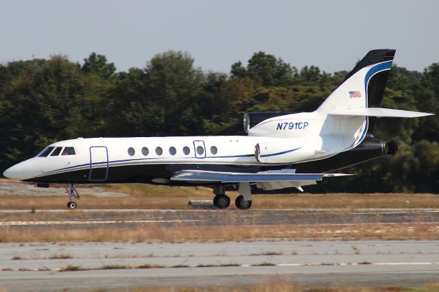 Dassault Falcon 50 (N791CP) - Arrival form Charleston Executive. Photo taken on 10/7/2020.