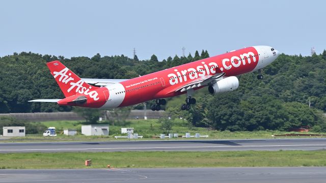 Airbus A330-300 (HS-XTI) - 11.Aug.2024br /Narita International Airport Terminal-1.br /Thai AirAsia X Airbus A330(HS-XTI).br /Takeoff at RWY34L(A).