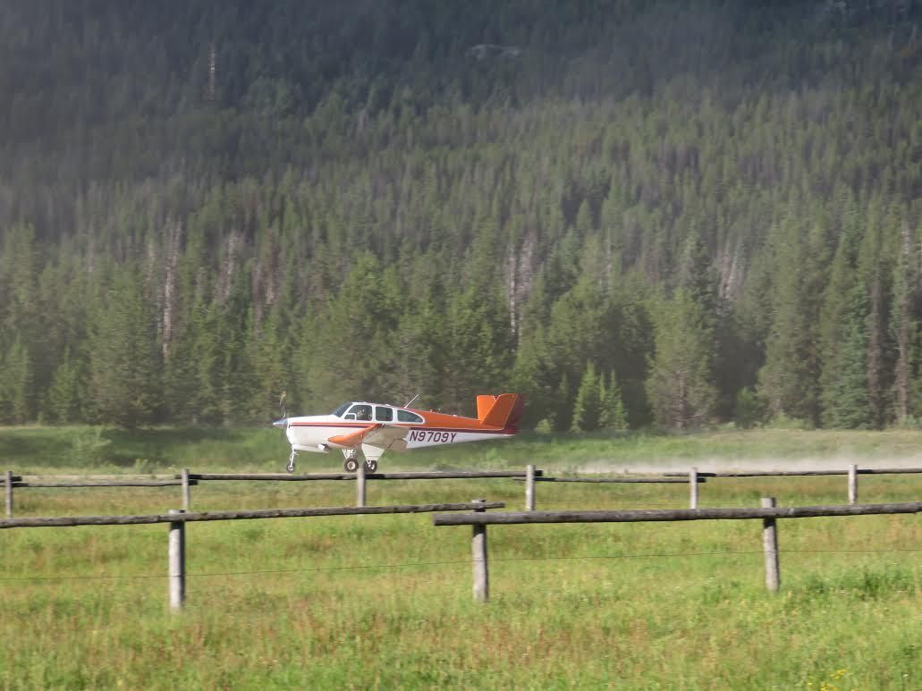 N9709Y — - Bonanza Departing Sulfur Creek Id