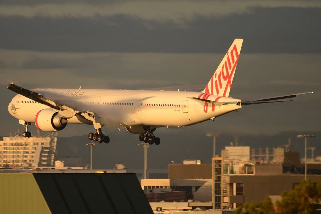 BOEING 777-300 (VH-VPD) - Short final for Runway 16R