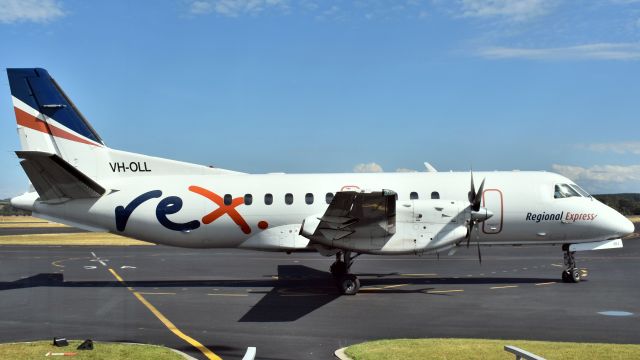 Saab 340 (VH-OLL) - Regional Express SAAB 340B VH-OLL (cn 175) at Wynyard Airport Tasmania Australia. 17 January 2019.