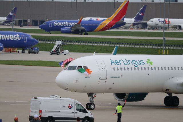 EI-XLT — - EI83 Inaugural A321neoXLR connecting Indianapolis and Dublin