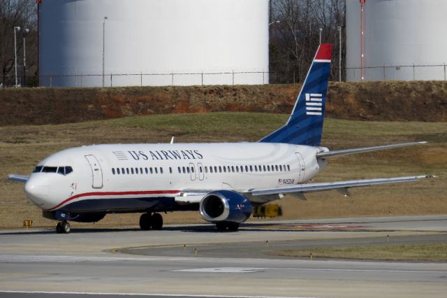 N452UW — - US Airways 737-400 2/22/14 