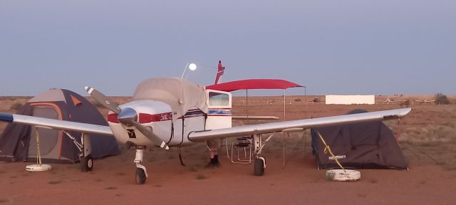 Beechcraft Sierra (VH-WEI) - Airplane camping with the Sierra in the South Australian Outback