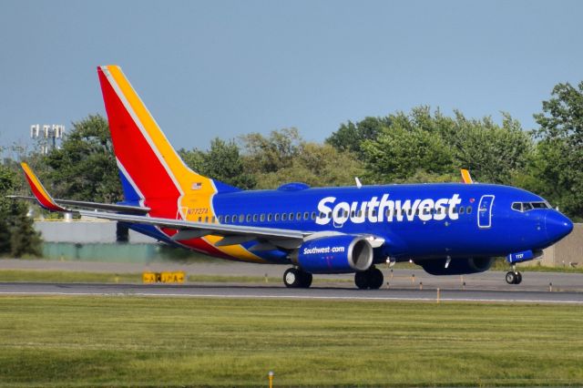 Boeing 737-700 (N7727A) - WN600 departing from Runway 23 at the Buffalo Niagara International Airport (BUF) for Baltimore (BWI)br /br /** STAFF PICK OF THE WEEK 06/29/20 **