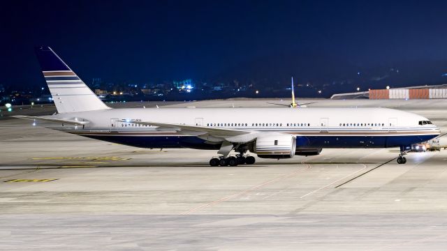 Boeing 777-200 (EC-MUA) - Tenerife Sur - Reina Sofia (TFS / GCTS) - Spainbr /br /Photo taken: September 22, 2023br /br /Operator: Privilege Stylebr /Type: Boeing 777-212(ER)br /Registration: EC-MUAbr /Serial: 28524/350