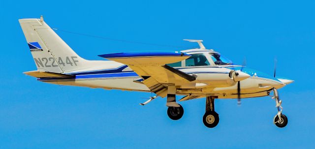 Cessna 310 (N2244F) - N2244F 1966 Cessna 310L s/n 310L-0044 -North Las Vegas Airport IATA: VGT, ICAO: KVGT, VGTbr /Photo: Tomas Del Corobr /April 22, 2011 