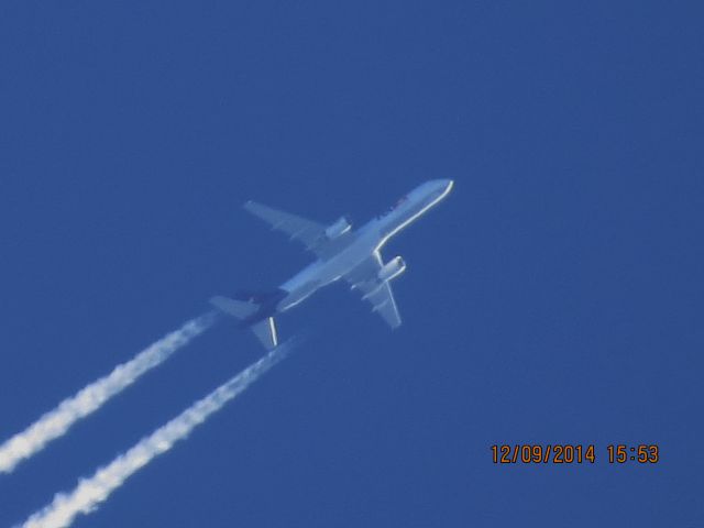 Boeing 757-200 (N976FD) - FedEx flight 918 from MEM to PDX over Northeast Oklahoma (flight 918 over the 918 LoL) at 38,000 feet.