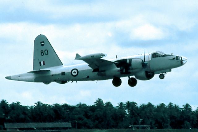 Lockheed P-2 Neptune (A89280) - Lockheed SP-2H RAAF A89-280 Butterworth (WMKB) mid 1970s.