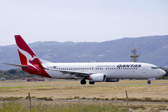 Boeing 737-800 (VH-VZS) - On taxi-way heading for take off on runway 05. Friday 19th April 2013.