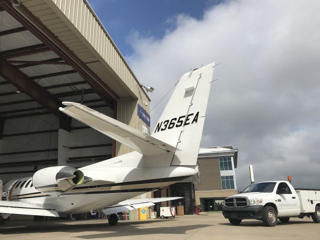 Cessna Citation V (N365EA) - parked in the shade on a hot TN summer day.