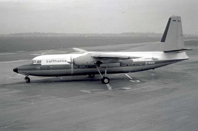 FAIRCHILD HILLER FH-227 (D-BARI) - F-27-400 in 1966 at Düsseldorf (EDDL)