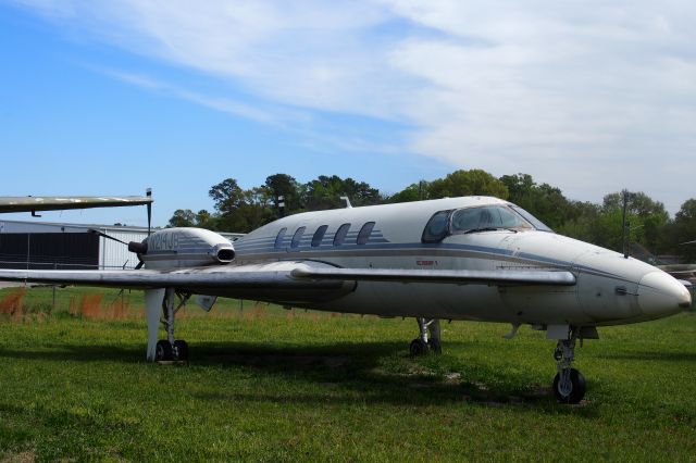 Raytheon Starship (N214JB) - Starship outside at the Southern Air Museum  Sad ending for such an iconic plane