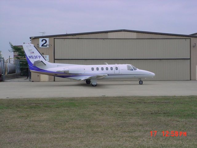 Cessna Citation II (N53FP) - Parked on DCFS ramp on 3/17/10