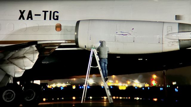 Douglas DC-9-10 (XA-TIG) - XA-TIG, operating as VTM55, on the ramp at KHUF. br /br /This aircraft is a 1967 Douglas DC-9-15(F), SN 47055, owned/operated by Aeronaves TSM. 1/18/23. 