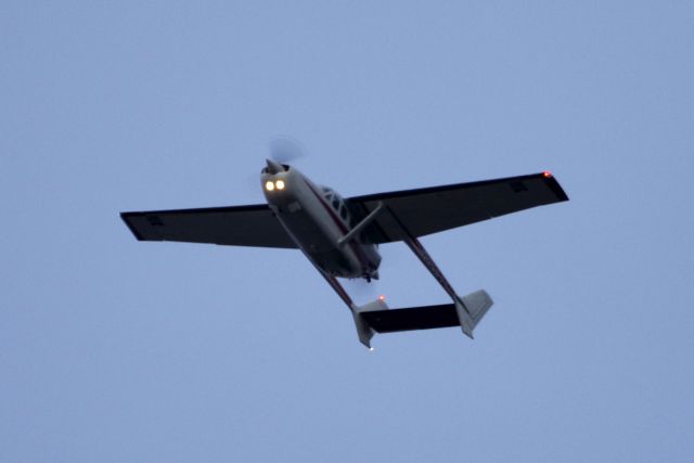 Cessna T337G Pressurized Skymaster (N337JJ) - Buzzing over Fitchburg.