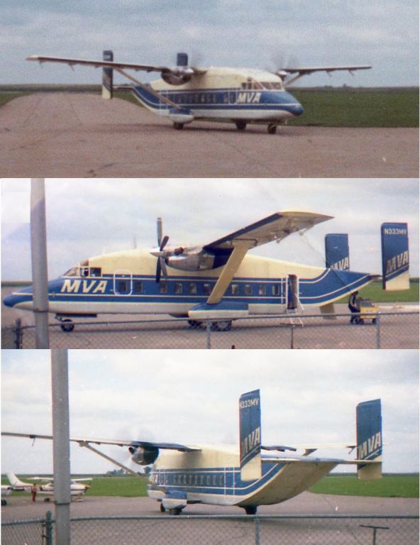 Airbus A330-200 (N333MV) - MVA Shorts SD3-30 seen at Clinton Municipal Airport on 18 August 1981. Gary C. Orlando Photo