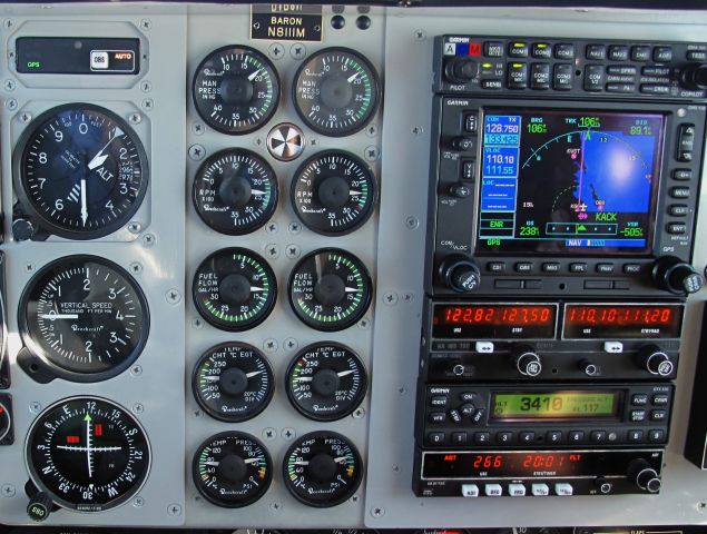 Mooney M-20 (N8111M) - Fuel economy in a BE58 Baron.