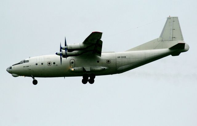 Antonov An-12 (UR-CKM) - Inbound to land at Aldergrove from Gander.