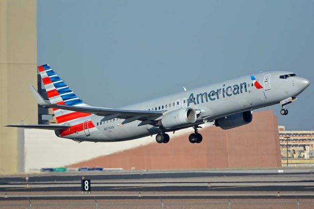 Boeing 737-800 (N974AN) - American Boeing 737-823 N974AN at Phoenix Sky Harbor on December 20, 2017. 