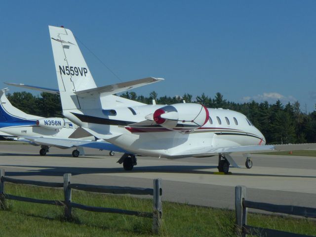 Cessna Citation Excel/XLS (N559VP) - Photographed at Harbor Springs (KMGN) on July 2, 2016