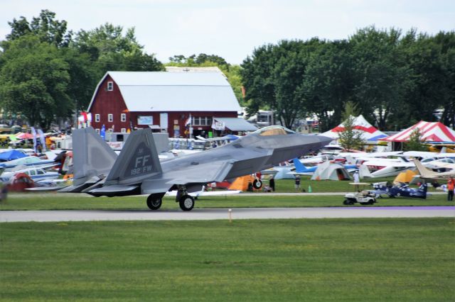 Lockheed F-22 Raptor — - The F-22s arrive at EAA Airventure 2015