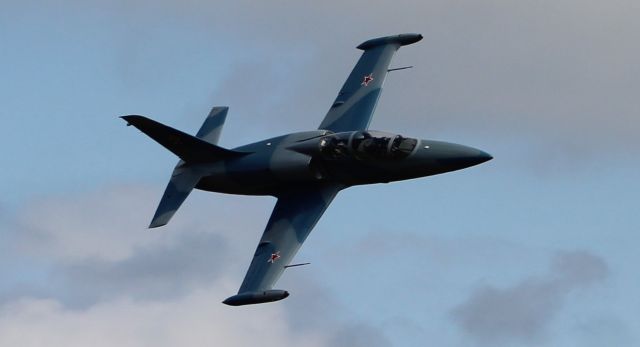 Aero L-39 Albatros (N39BZ) - An Aero Vodochody L-39 Albatros in a fly-by at H.L. Sonny Callahan Airport, Fairhope, AL, during the 2019 Classic Jet Aircraft Assoacion Fly-In and Conference - March 1, 2019.