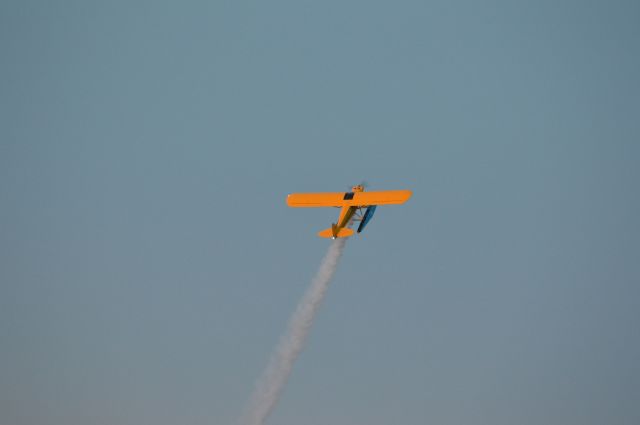 Piper L-21 Super Cub (N526CC) - This dude was just living his best life and I could not stop snapping pics of that beautiful Cub and smiling. The sun was setting quickly allowing me to capture different light. Great performance by this Cub driver! Thunder Over Louisville 2024