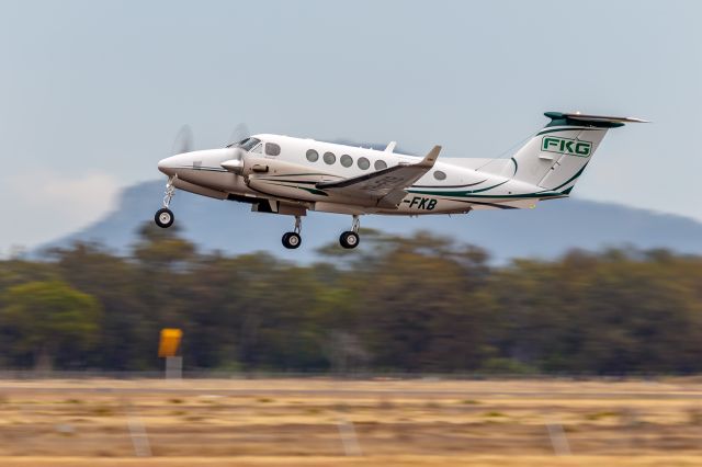 Beechcraft Super King Air 200 (VH-FKB) - Rego details are obviously incorrect.  This is a Beech Super King Air