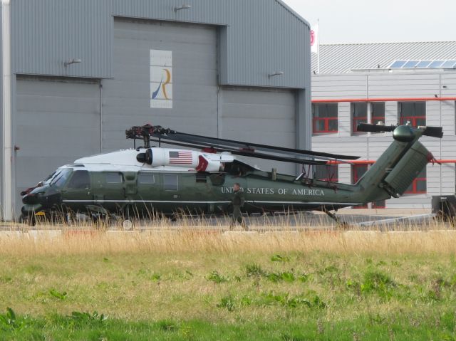 Sikorsky S-70 (16-3264) - 19 March 2014. One of the two VH-60 White Hawk choppers that were used by Obama during his visit to the Netherlands.