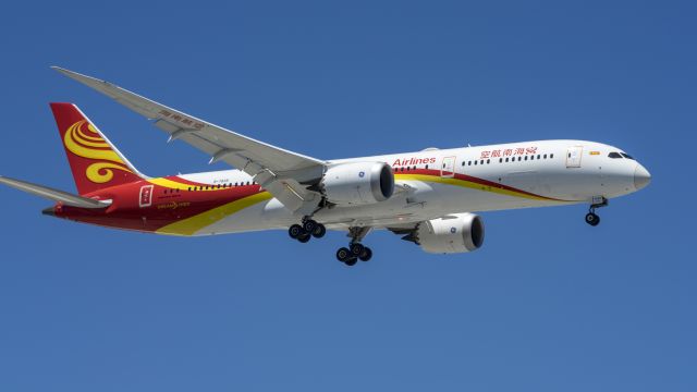 Boeing 787-9 Dreamliner (B-7839) - Hainan Airlines arriving 10L from Beijing.br /6/6/17