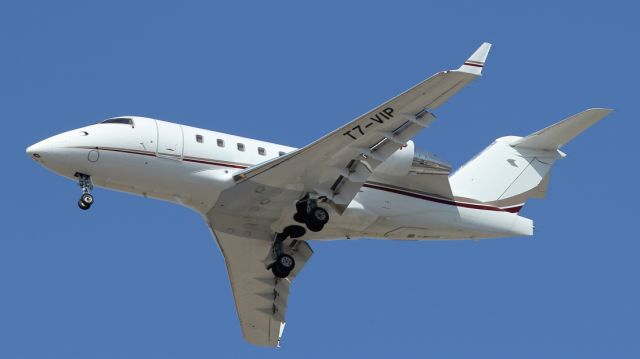 Canadair Challenger (T7-VIP) - 24/08/2021: Bombardier Chalange 604 was landing on runway 30.